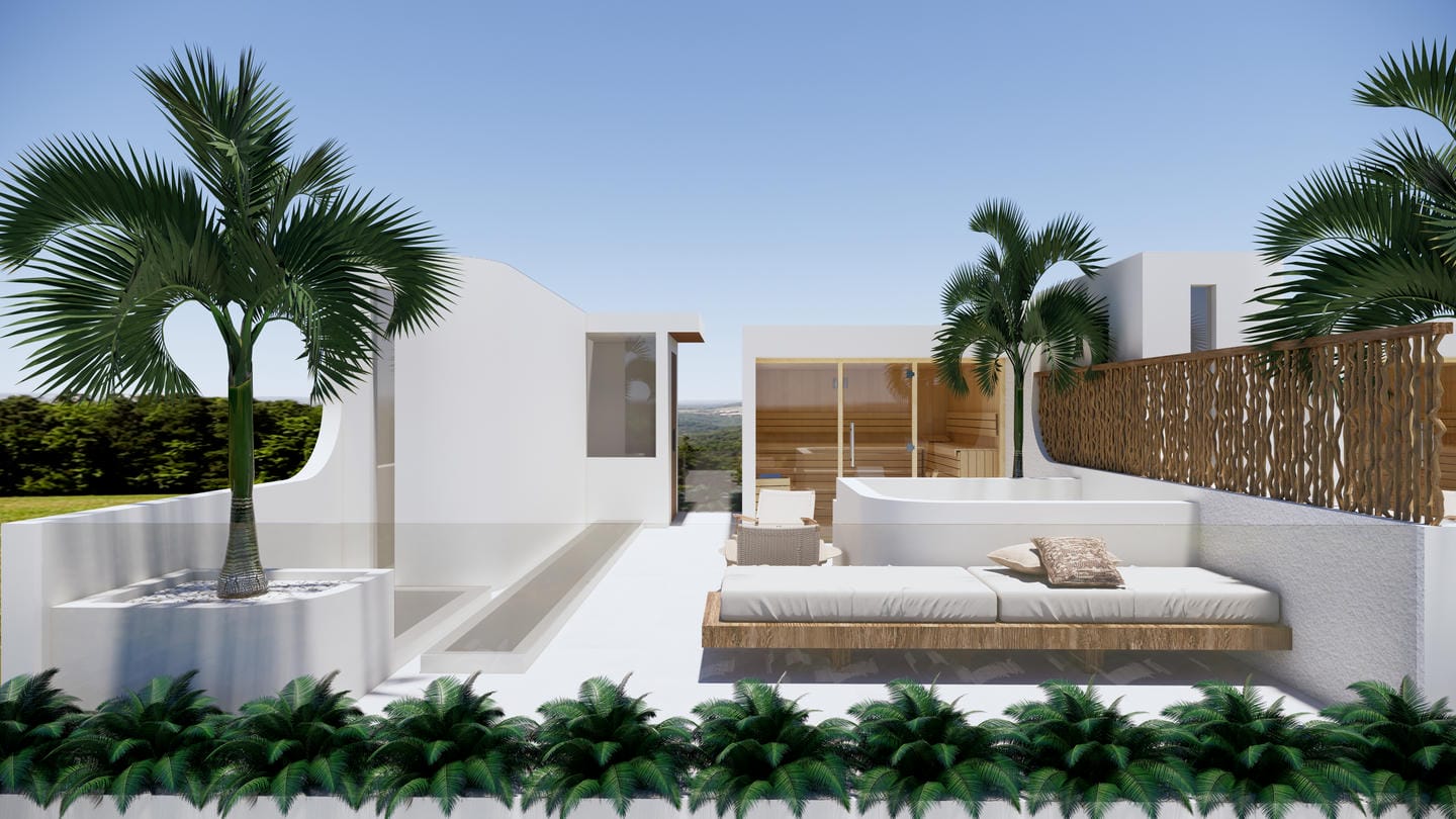 MODERN MEDITERRANEAN 2 BEDROOM VILLA FOR SALE LEASEHOLD IN BINGIN BE-2308 